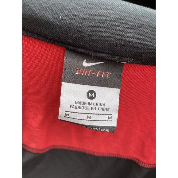 Nike Jogging Jacket red and black size M Zip Up Jacket Hoodie Sweatshirt Lyocell - Picture 5 of 5